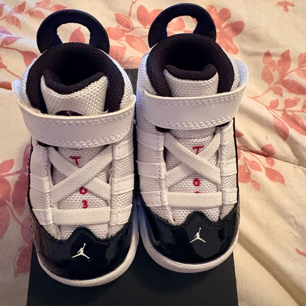Jordan Kids' Black and White Sneakers